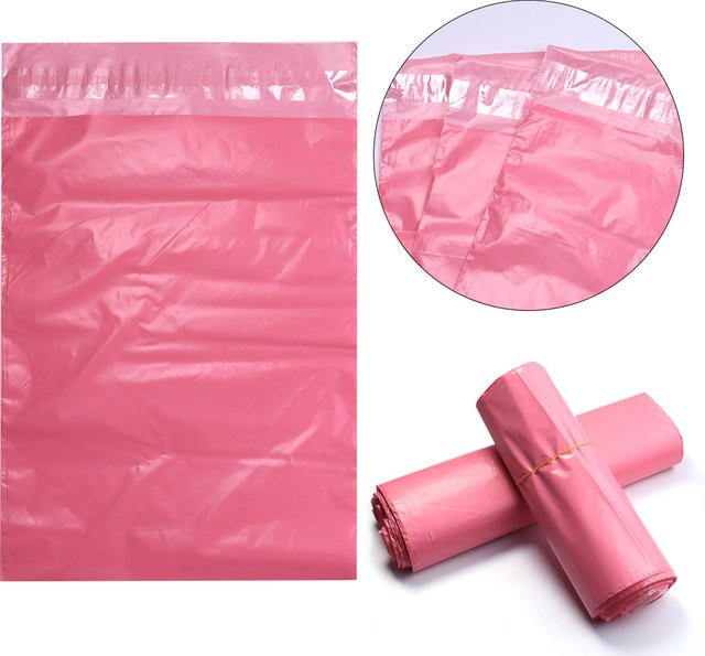 Selbstklebende Versandtaschen aus Kunststoff in Rosa, wasserdichte Polybeutel für den Logistikversand - Bild 1