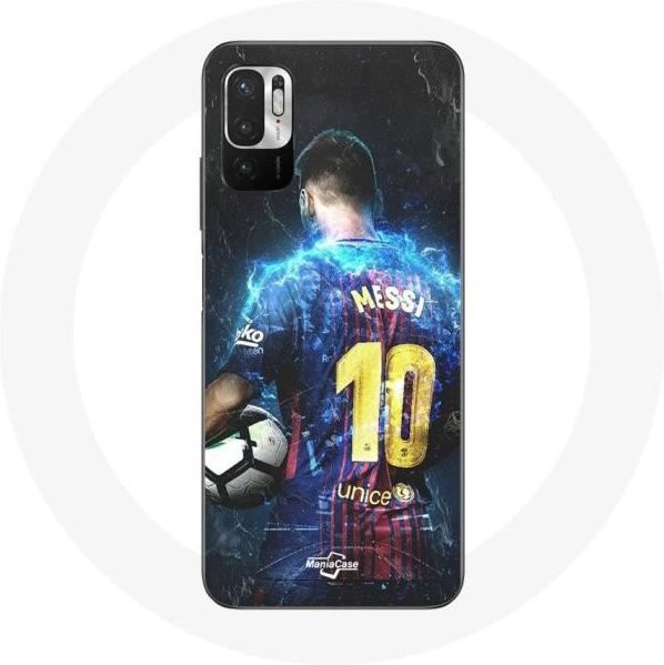 Handyhülle für Xiaomi Poco M3 Pro mit Lionel Messi FC Barcelona Design in Schwarz und Multicolour - Bild 1
