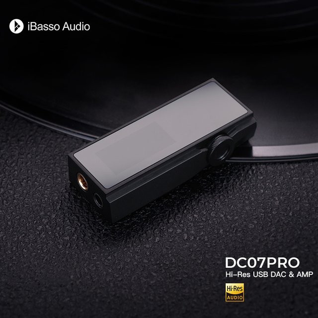IBasso DC07Pro Tragbarer DAC Decoder und Kopfhörerverstärker mit CS43131 Chipsatz, USB, Schwarz - Bild 1