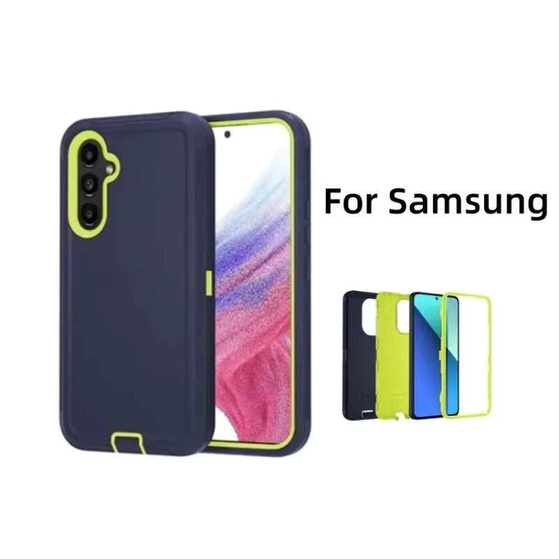 OtterBox Defender Armor Series Schutzhülle für Samsung Galaxy A16 A06 A56 A36 A26 A13 A35 A34 A14 A15 A55 in Schwarz und Grün - Bild 2