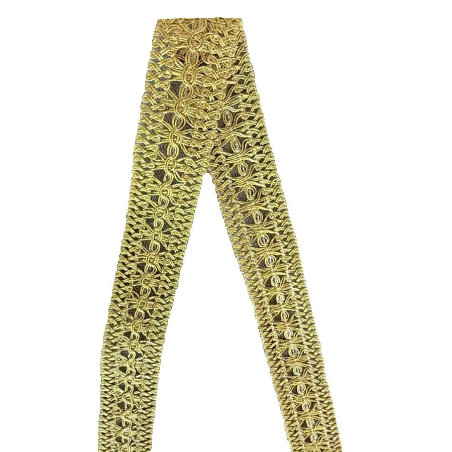 Goldene Spitzenborten für DIY Nähen und Dekorationen, 2 m pro Packung - Bild 2
