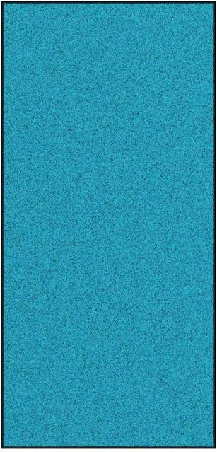 vidaXL Fußmatte modern in Cyan, Schwarz und Blau aus Polyamid und PVC, B/T: 120 x 250 cm - Bild 1