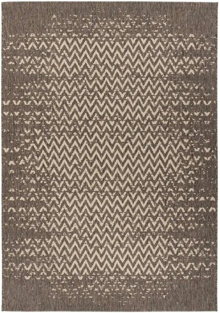 MeGusta Flachflor Teppich Paula Modern Braun Creme aus Polypropylen B: 120 cm, T: 170 cm - Bild 1