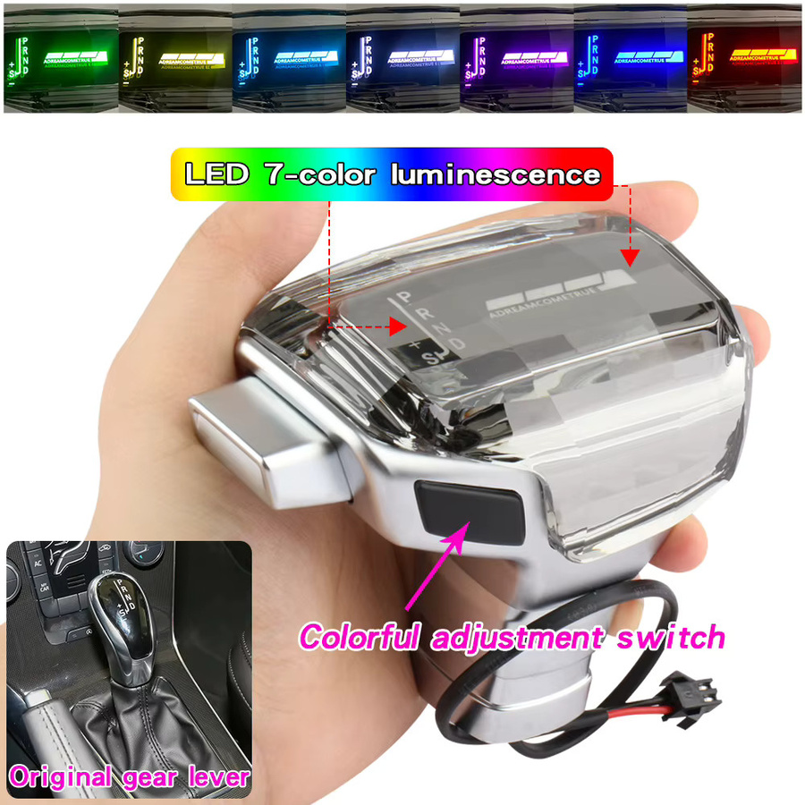 LED Kristall Schaltknauf für Volvo S80 V70 S60 V60 XC60 XC70 in Transparent - Bild 3