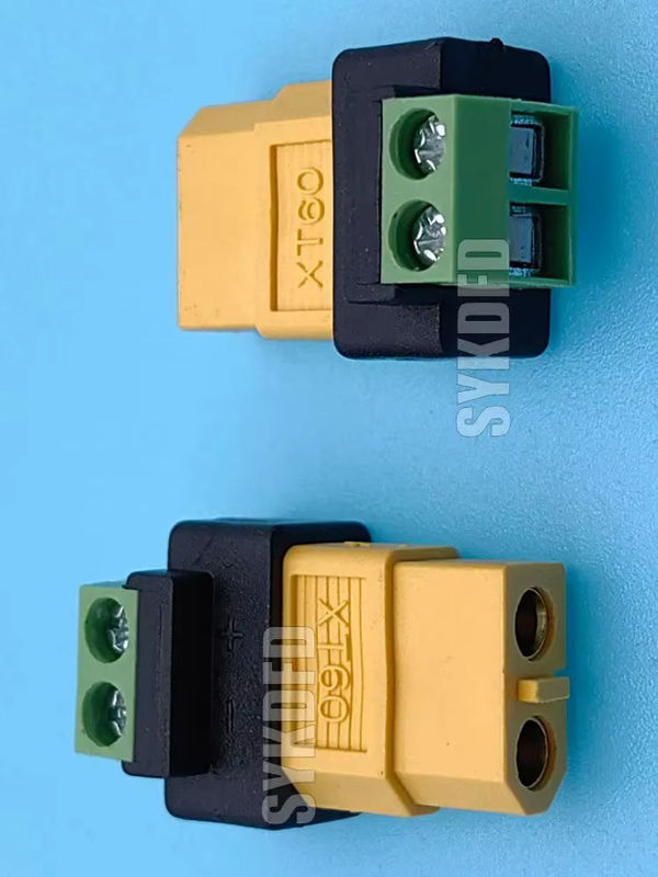 SYKDFD XT60 Adapter Set mit männlichen und weiblichen Steckern auf 2-polige Schraubklemmen für Drohnen, FPV und LiPo-Akkus - Bild 7