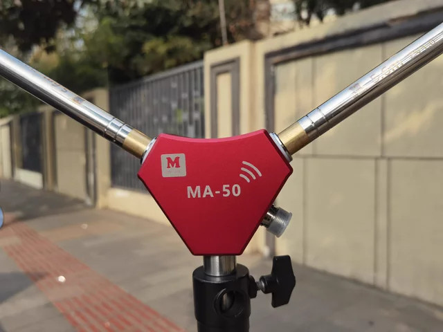 AISANRAY M ma-50 HF Kurzwellen-Außenantenne, tragbare V-Teleskop-Antenne für Amateurfunk, Blau - Bild 1