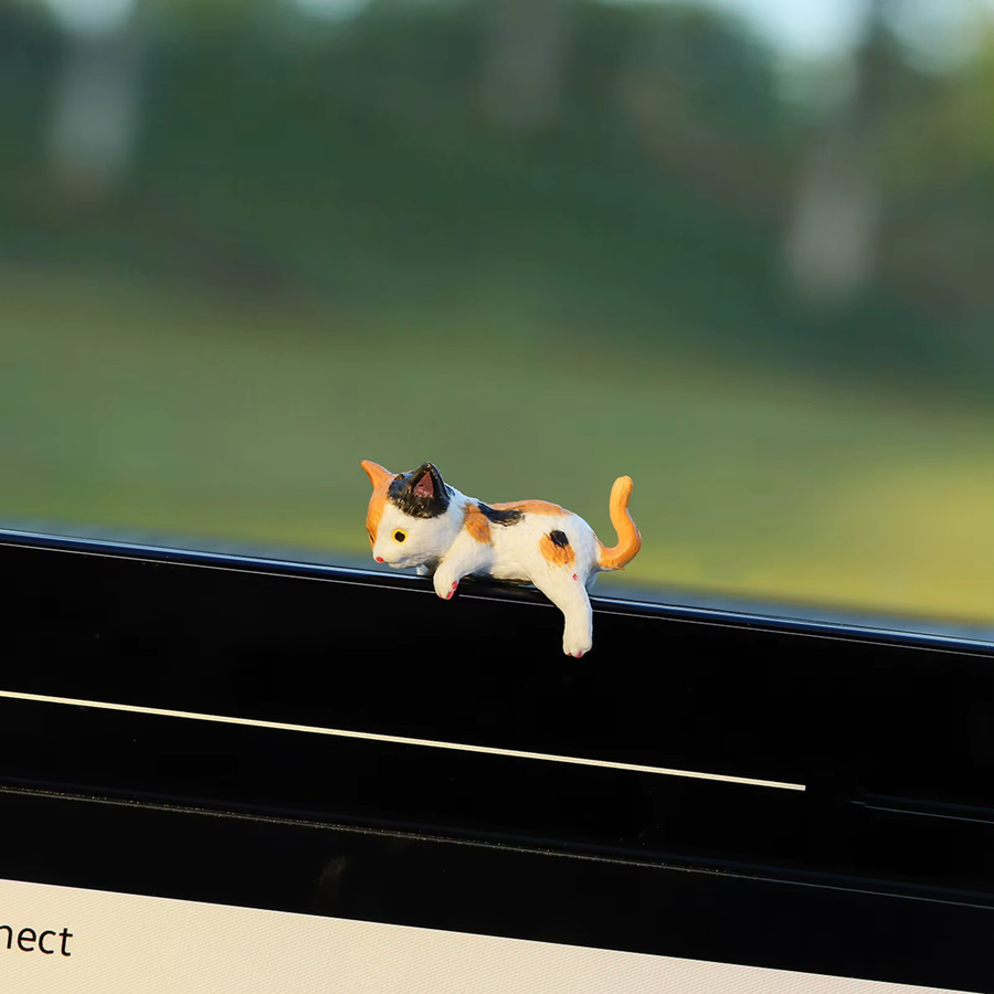 5er Set ACRDDK Niedliche Katzenfiguren als Monitor-Deko und Miniatur-Landschaft für deinen Schreibtisch in Multicolour - Bild 2
