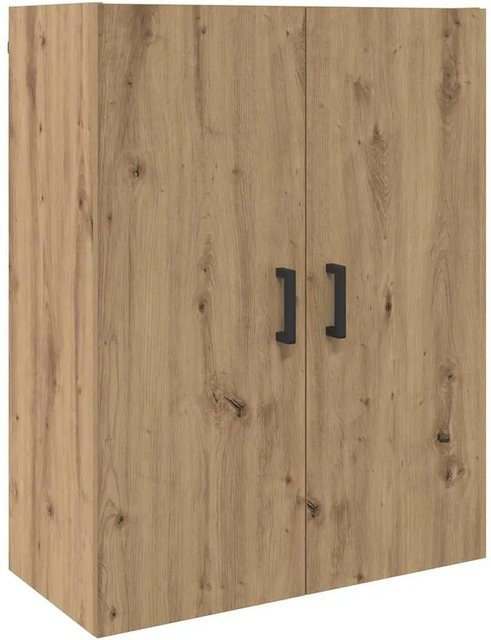 vidaXL Wandschrank modern in Braun Eiche, Wandmontage, B/T/H: 69,5 x 34 x 90 cm - Bild 1
