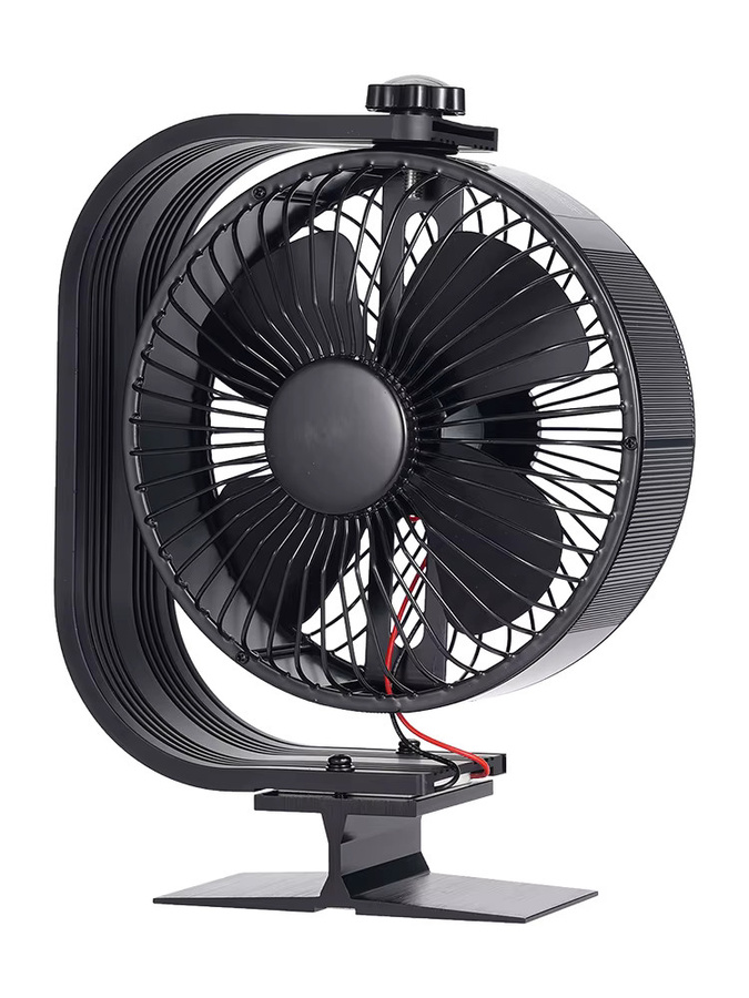 combiubiu 360 Grad Kaminventilator mit 4 Flügeln und Schutzhülle in Schwarz - Bild 7