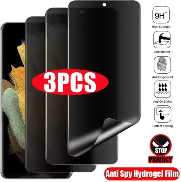 3er-Set Hydrogel Privatsphäre-Displayschutzfolie für Samsung Galaxy A56 A36 A26 A16 A06 A55 A15 A72 F56 M06 M16 M56 A60 A73 A90 transparent - Bild 1