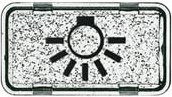 Busch-Jaeger Tastersymbol Licht 2622 LI-101 Schalter Weiß IP44 - Bild 1