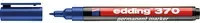 edding Permanentmarker 370 mit Bullet-Spitze in Blau und Schwarz - Bild 1