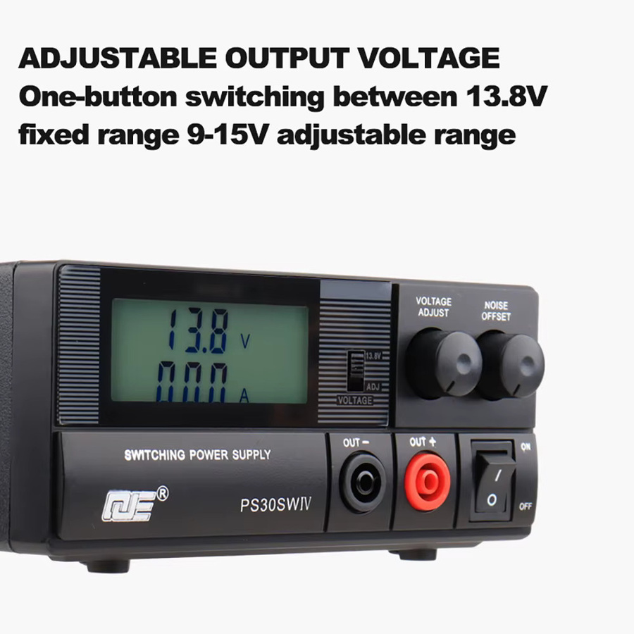 QJE PS30SWIV Kommunikationsschaltnetzteil 13,8 V 30 A DC, Schwarz - Bild 5