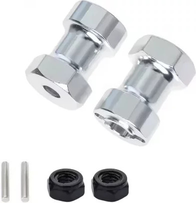 Tamiya Metallrad-Sechskantnabenadapter, Zubehör, Grau - Bild 1