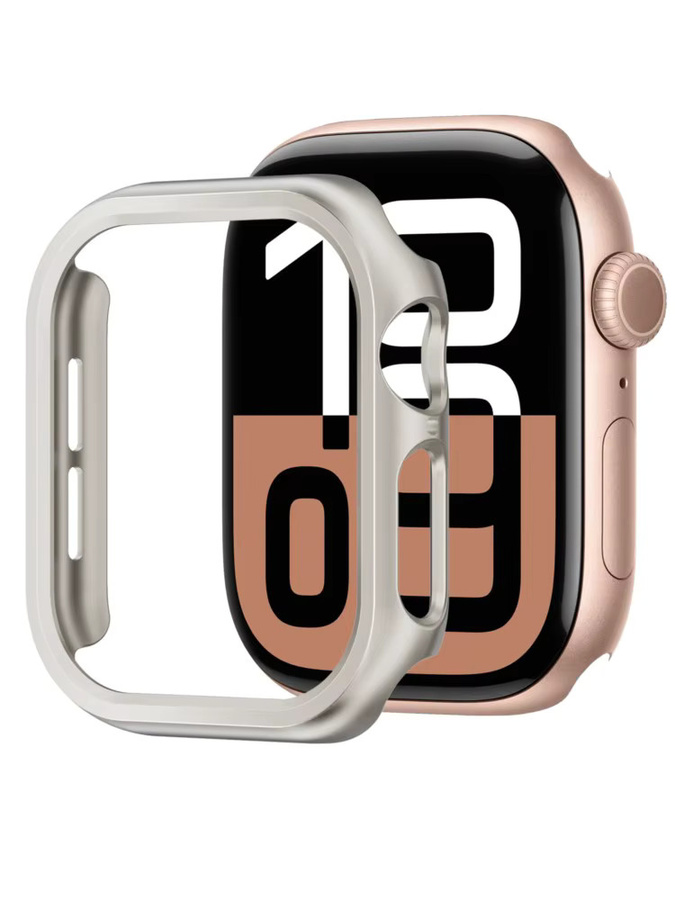 Apple Uhrenzubehör Abdeckung, Kunststoff, Silber, Unisex - Bild 5