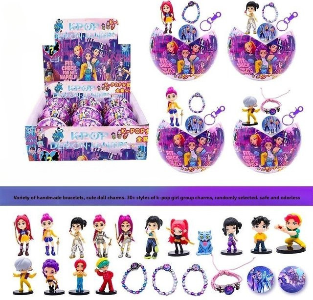 Bandai Kpop-Magie-Jagd-Ornamente, Überraschungsbälle, Fantasy, Kunststoff, Bunt / Mehrfarbig - Bild 1