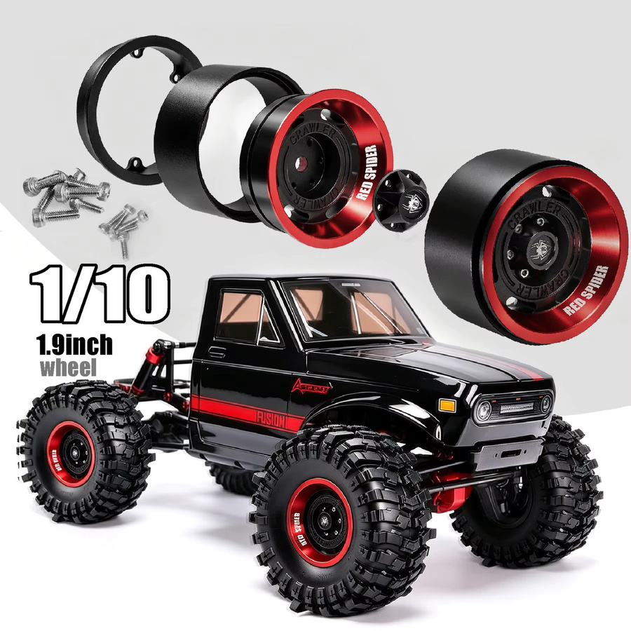 RS Metall-Beadlock-Räder, 1,9 Zoll, für 1/10 RC Crawler/Trail Truck - Bild 3