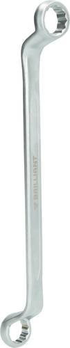 Brilliant Tools Doppel-Ringschlüssel aus Chrom-Vanadium in Silber, Schlüsselweite 16 x 17 mm - Bild 1