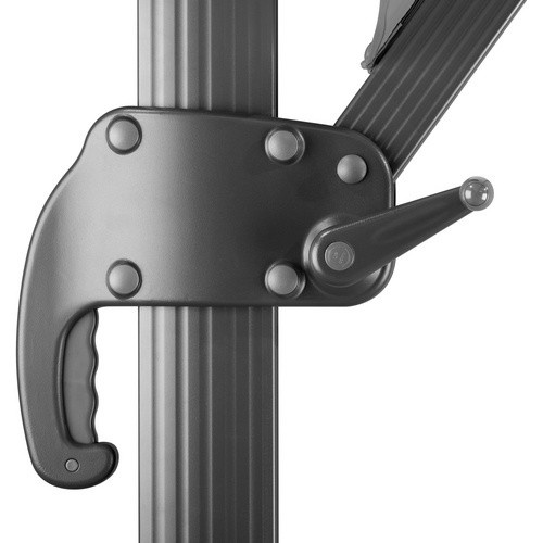 Schneider Schirme Ampelschirm Rhodos Grande in Anthrazit mit UV-Schutzfaktor 50+ Breite: 400 cm, Tiefe: 300 cm - Bild 3