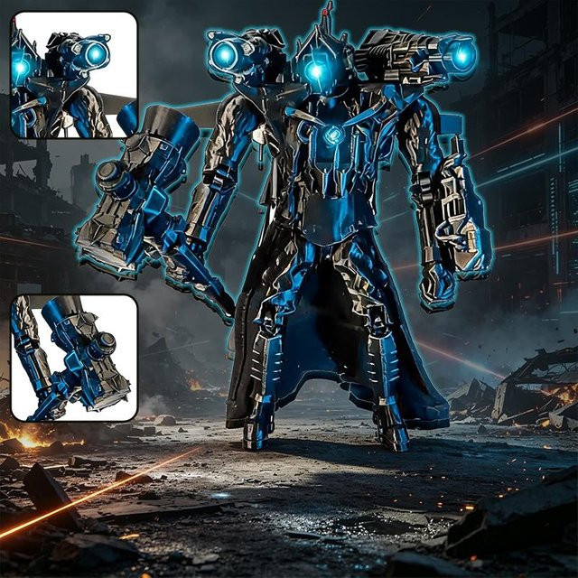 Skibidi Toilet Kamera TV-Mann Titan Actionfigur, mehrgelenkig, beweglich, bunt, ab 14 Jahren - Bild 1