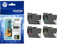 Brother Original Tintenpatronen LC-421XL MultiPack Schwarz, Cyan, Magenta, Gelb für DCP-J1050DW und MFC-J1010DW - Bild 2