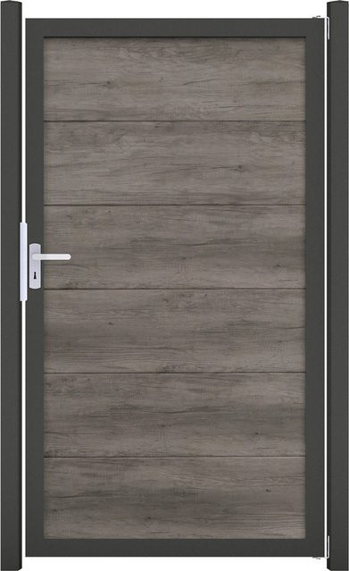 GroJa Tor BasicLine Nova 1-flügelig Monument Oak, B: 100 cm, H: 180 cm - Bild 1