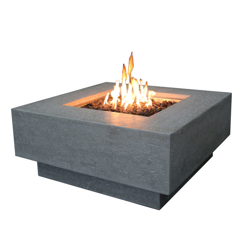 Elementi Gasfeuerstelle Raung als Feuertisch in Grau mit Beton-Optik, B/T/H: 91 x 91 x 59 cm - Bild 3