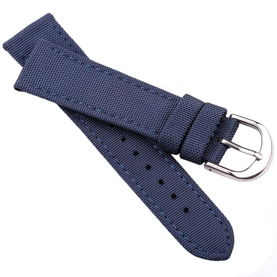 DUTRIEUX Uhrenarmband Canvas-Nylon-Leder, Schwarz, Unisex - Bild 3