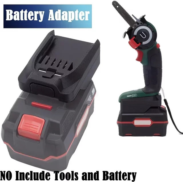 Parkside Batterie-Adapter-Konverter für Lidl X20V Team Lithium auf Bosch Green PBA 18V Akku-Bohrschrauber, Farbe: Schwarz - Bild 1