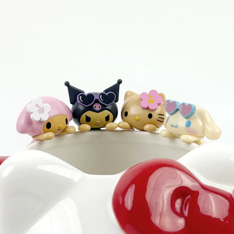 Sanrio Pyoconoru Maskottchen, Blindbox-Set, Becherhalter, 2-teiliges Set - Bild 3