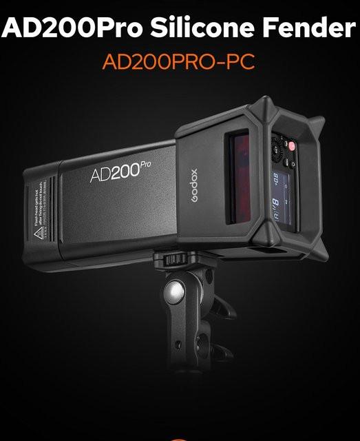 Godox AD200PRO-PC Silikon-Blendschutz für Blitzgerät in Schwarz - Bild 1