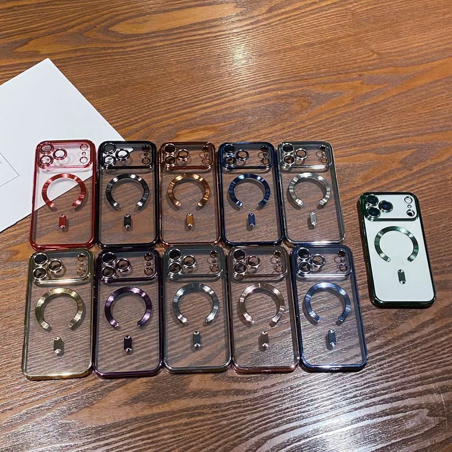 LICOERS Magnetische Hülle für iPhone 17 Pro Max in Transparent oder Pink mit Luftbeschichtung und integriertem Kamera-Folienschutz - Bild 3