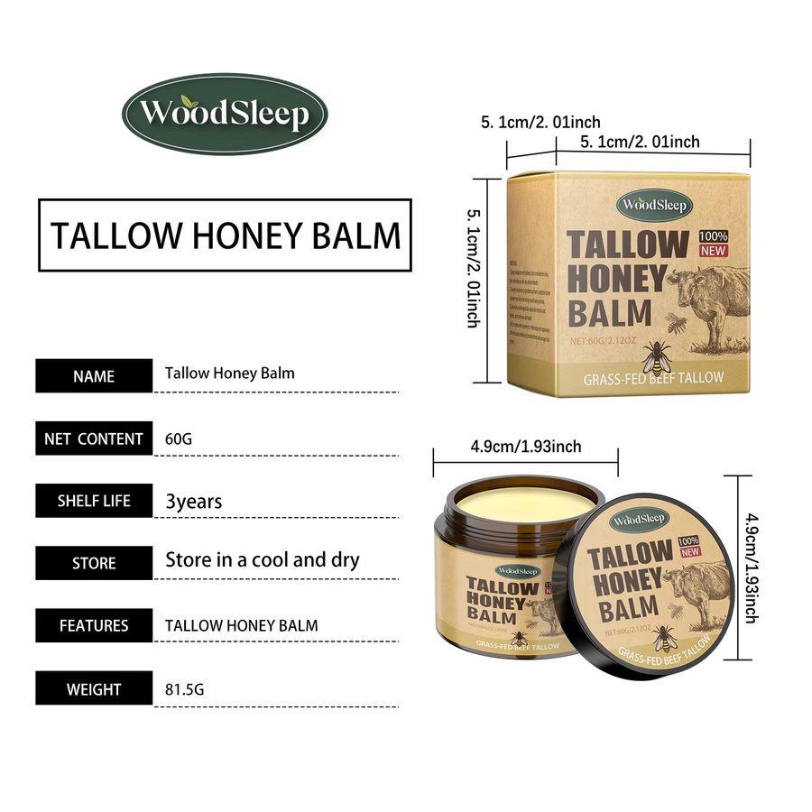 WOODSLEEP Tallow Honigbalsam, Honig, Gesicht & Körper, Unisex - Bild 3
