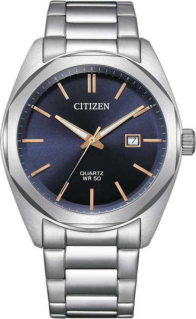 Citizen Armbanduhr, Quarz, Edelstahl, Blau, 41 mm, Herren - Bild 1