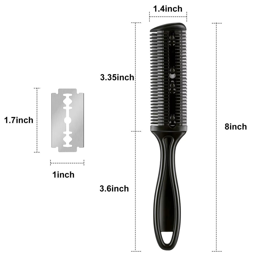 BARBERTOP Haarschneidekamm mit Rasierklingen, Unisex - Bild 4