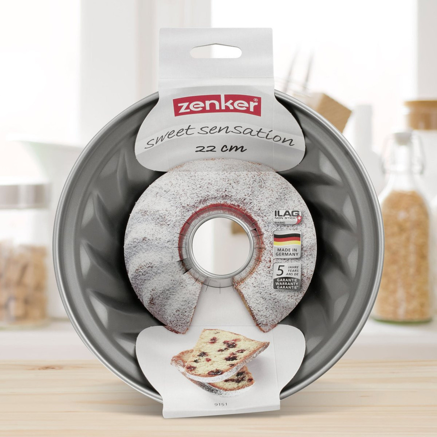 Zenker Gugelhupfform Sweet Sensation Bundt-Backform, Silber/Grau, Durchmesser: 22 cm - Bild 2