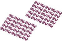 Digitus Farbclips für Patchkabel in Magenta, 100 Stück - Bild 1