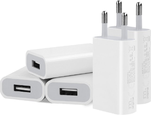 TAQKRED USB Wandladegerät 5W Netzteil Adapter mit EU-Stecker in Weiß - Bild 1