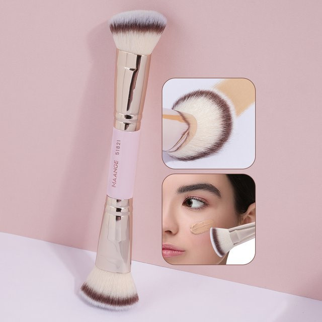 MAANGE 2-in-1 Make-up-Pinsel mit Doppelkopf, Unisex - Bild 1