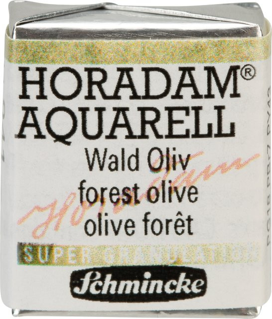 Schmincke HORADAM Aquarellfarbe 1/2 Näpfchen Wald Oliv - Bild 1