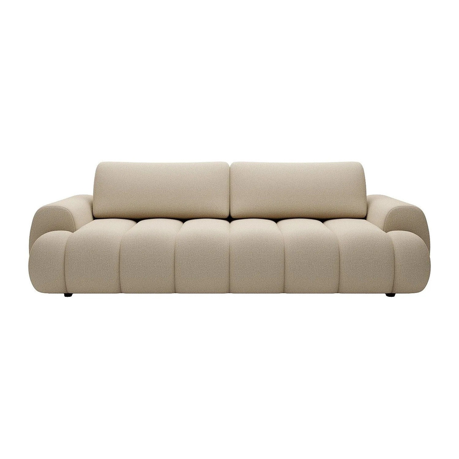 Schlafsofa Fridora von Vente-unique in Beige mit einer Breite von 263 cm - Bild 2