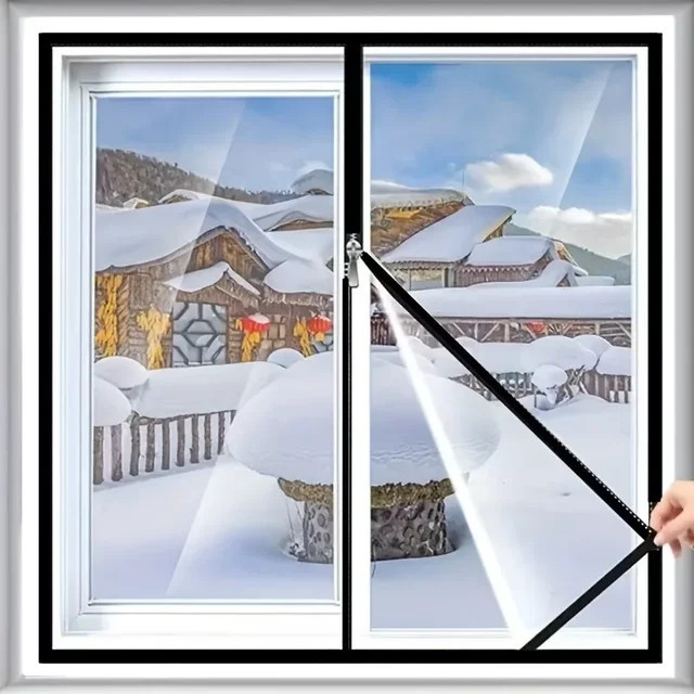 DNGT Fenster-Isolierfolie Transparent zur Wärmedämmung und als Windschutz für Innenräume - Bild 1