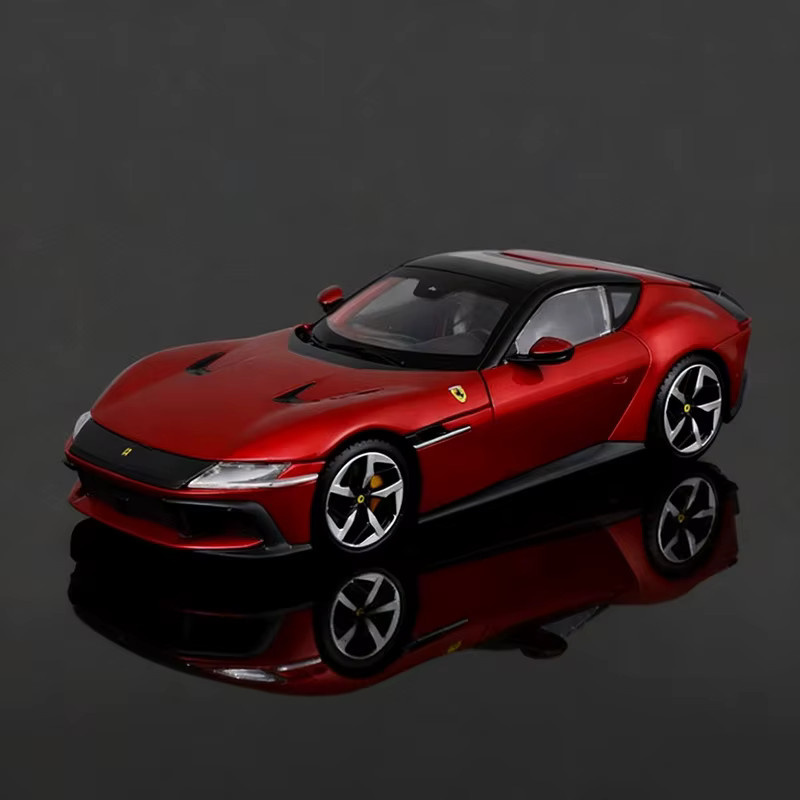 Bburago Ferrari 12Cilindri Sportwagen Modell, 1:24, Metall, Rot - Bild 2