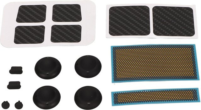 Igeteck Spielekonsolen-Schutz-Kit für Steam Deck in Schwarz mit Aufklebern, Staubschutz und Joystick-Kappen - Bild 1
