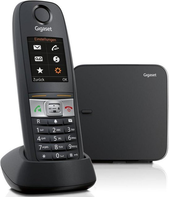 Gigaset E630 Schnurloses DECT Telefon mit Rufnummernanzeige und Hands-free in Schwarz/Anthrazit - Bild 2