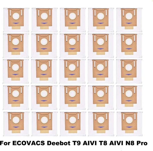Ecovacs Deebot Zubehör Set mit Seitenbürsten, Staubbeuteln und HEPA-Filtern für T9 AIVI, T8 AIVI und N8 Pro Serie Roboterstaubsauger - Bild 1