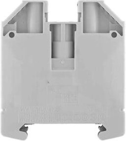 Weidmüller Schutzleiterklemme WPE 16 aus Messing in Grau, B/T/H: 56 x 11,9 x 63 mm - Bild 1