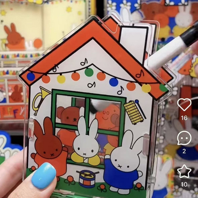 Miffy Kaninchen Schreibtisch-Stifthalter aus Kunststoff in Multicolour für Schreibwaren und Make-up-Pinsel - Bild 1
