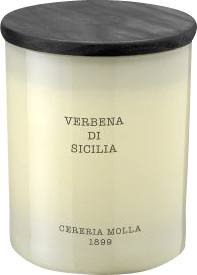 Cereria Molla Vegane Wachskerze Verbena di Sicilia im Glas, Weiß, Floral & Fruity - Bild 1