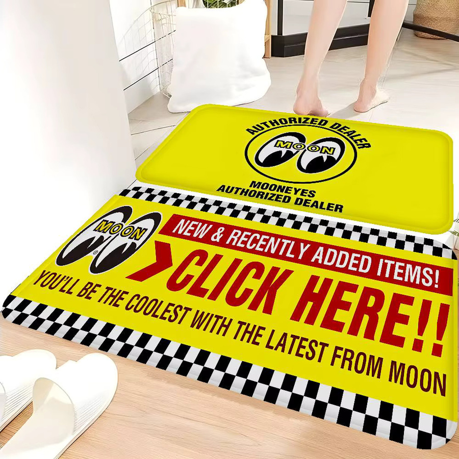 Potdemiel Rutschfester Retro Teppich mit Grafik-Design für Wohnzimmer und Küche B/T: 60 x 40 cm - Bild 3